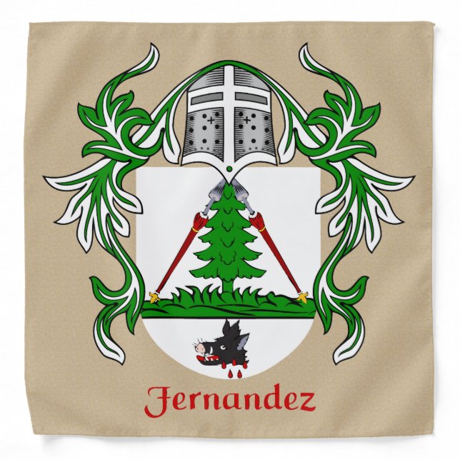 Fernandez Historical Coat of Arms Bandana (Front)