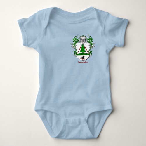 Fernandez Historical Shield with Helm and Mantle Baby Bodysuit