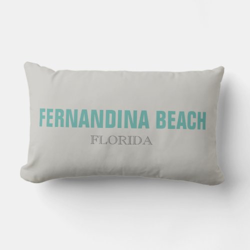 Fernandina Beach Florida Beach Throw Pillow