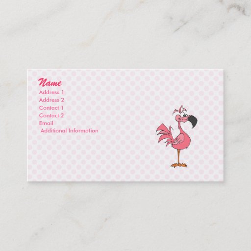 Customizable Fernando Flamingo Business Card Templates