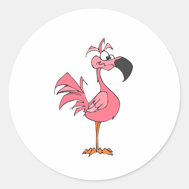 Fernando Flamingo Classic Round Sticker (Front)