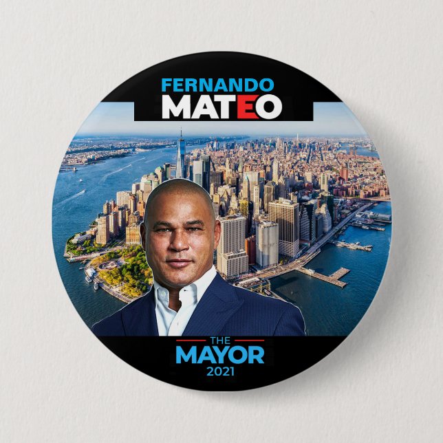Fernando Mateo 2021 Button (Front)