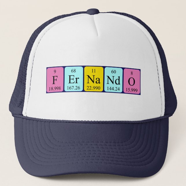 Fernando periodic table name hat (Front)