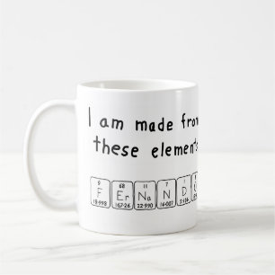 Fernando periodic table name mug