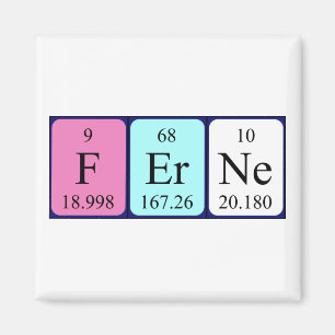 Ferne periodic table name magnet