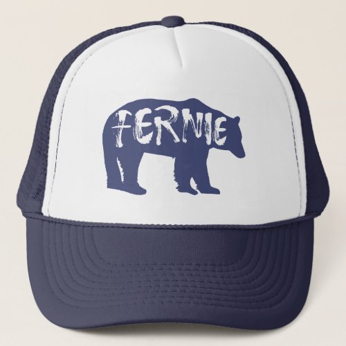 Fernie British Columbia Bear Trucker Hat