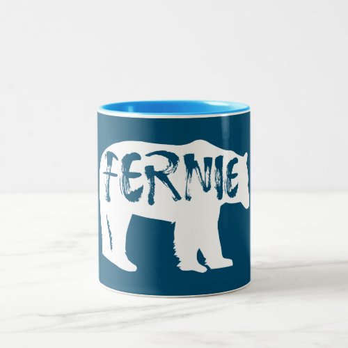 Fernie British Columbia Bear Two_Tone Coffee Mug