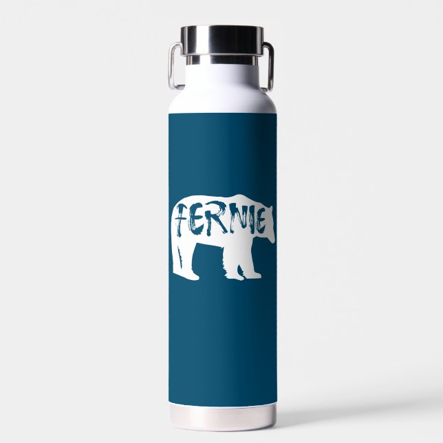 Fernie British Columbia Bear Water Bottle (Front)