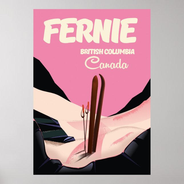 Fernie British Columbia Ski poster (Front)