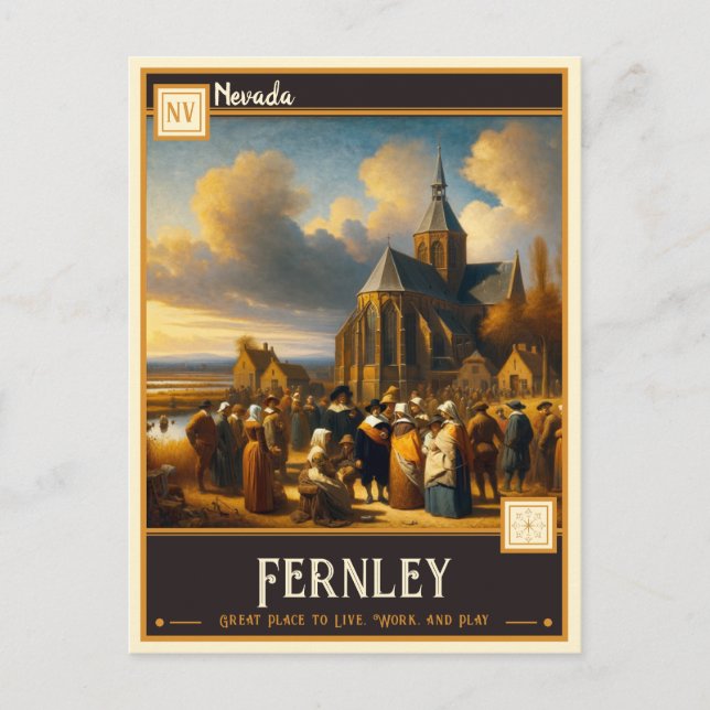 Fernley, Nevada | Vintage Postcard (Front)