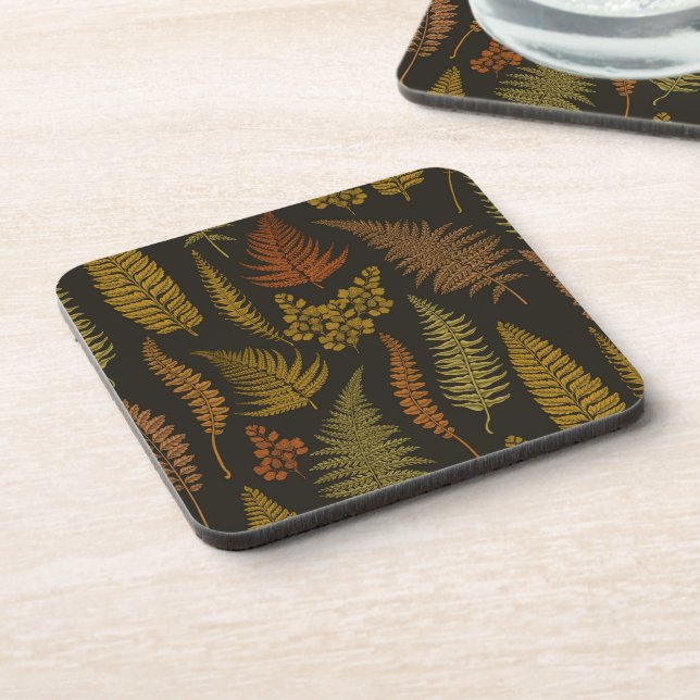 ferns 3 beverage coaster (Left Side)