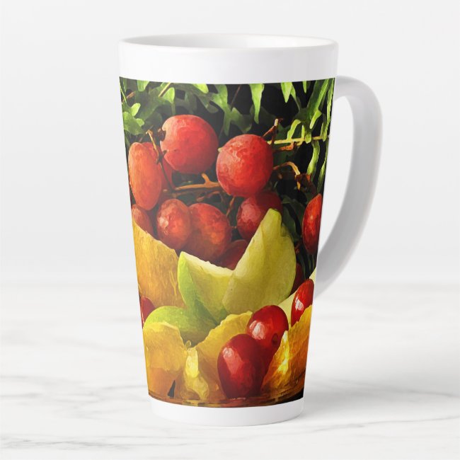Ferns and Fruit Latte Mug