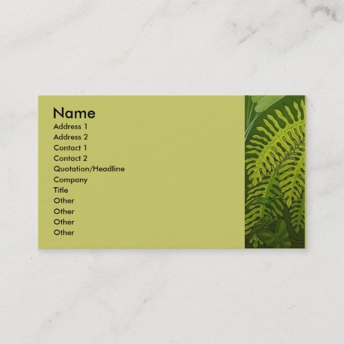 Ferns Business Cards