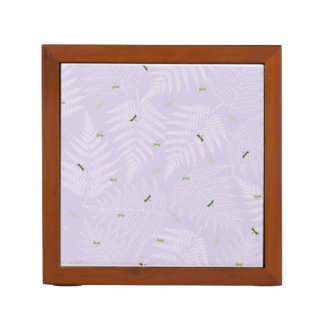 Ferns & Dragonflies Desk Organizer