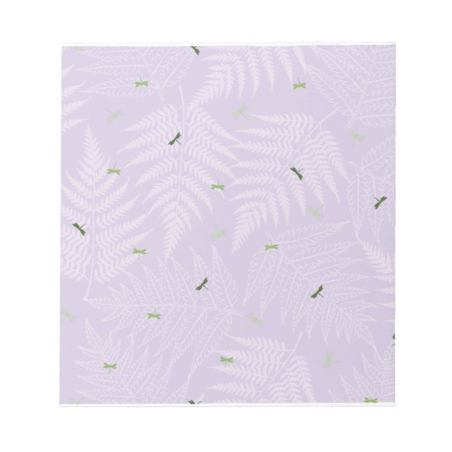 Ferns & Dragonflies Notepad (Front)