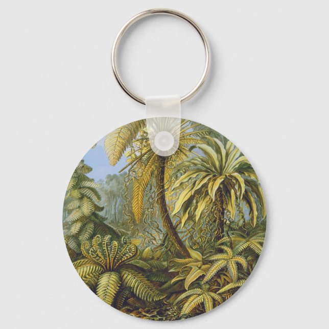 Ferns Ernst Haeckel Fine Art Keychain (Front)