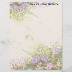 Ferns Morning Glory Letterhead