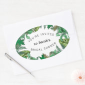 Ferns n Leaves Greenery Bridal Shower Sticker (Envelope)