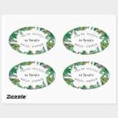 Ferns n Leaves Greenery Bridal Shower Sticker (Sheet)