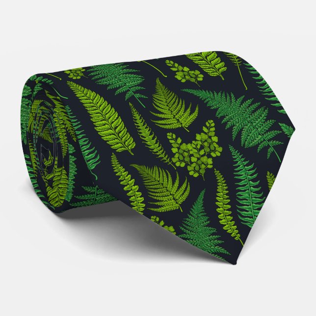 Ferns Neck Tie (Rolled)