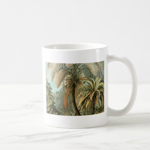 Ferns Palm Tree Antique Botanical Ferns Art Coffee Mug
