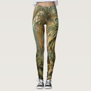 Leggings with pockets - Reva - Forest Fern – Black Pearl Designs