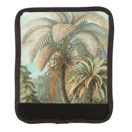 Ferns Palm Tree Antique Botanical Ferns Art Luggage Handle Wrap