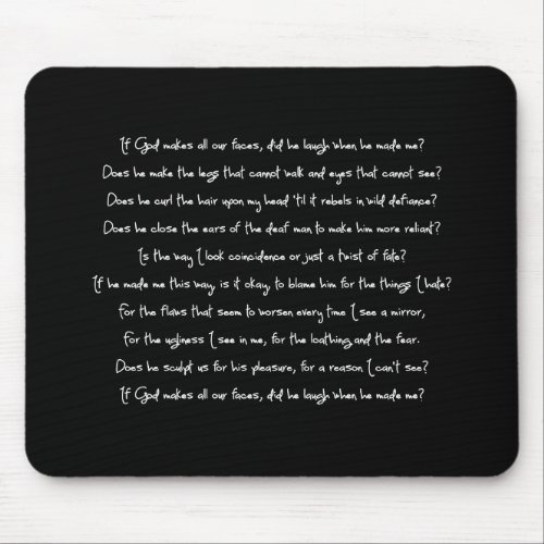 Ferns Poem Mouse Pad