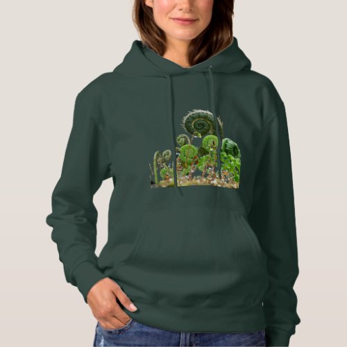 Ferns _ spiralling magic hoodie