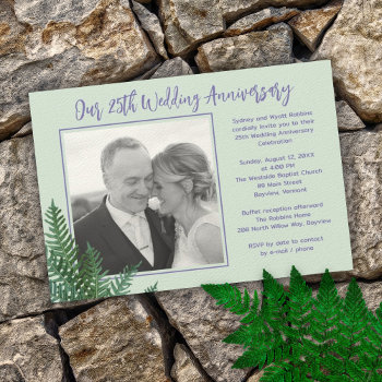 Ferns Wedding Anniversary Vows Or Party Template by BlueHyd at Zazzle