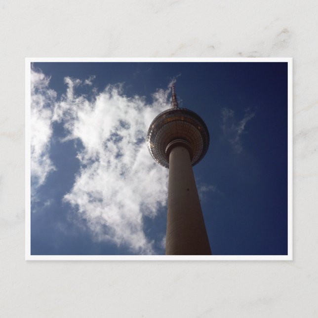 fernsehturm clouds postcard (Front)