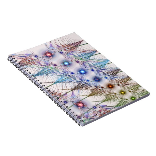 Ferns'N Flowers Abstract Notebook (Right Side)