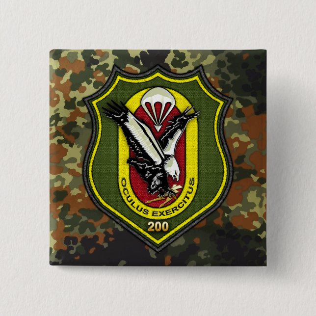 Fernspählehrkompanie 200 [FSLK200] Pinback Button (Front)