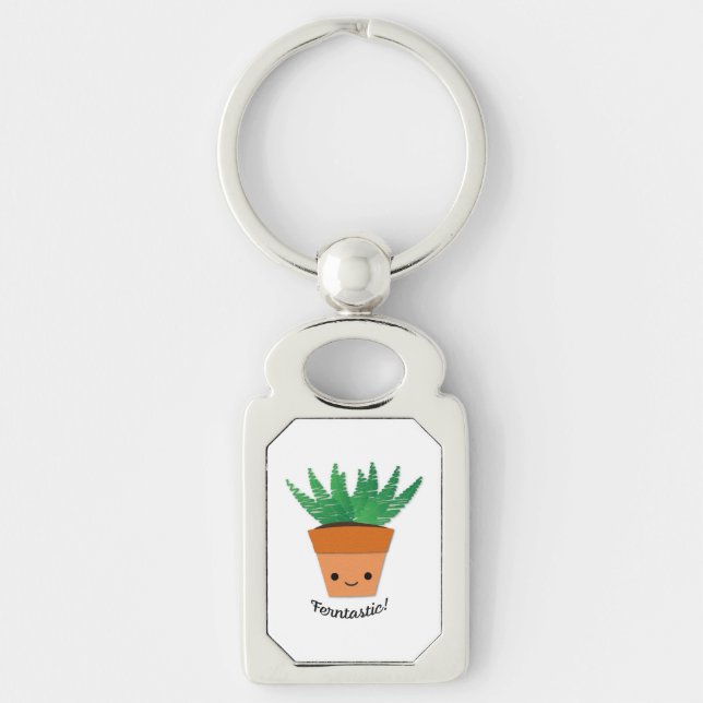 Ferntastic Fern Keychain (Front)