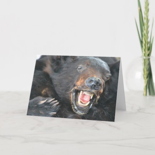 Ferocious Bear Note Card
