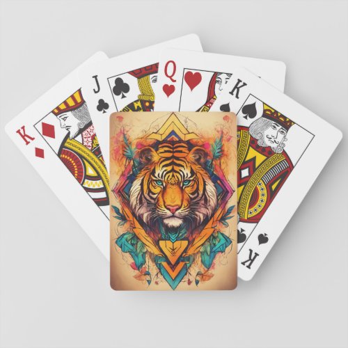 Ferocious Fun Tiger Print Playing Cards _ Perfect
