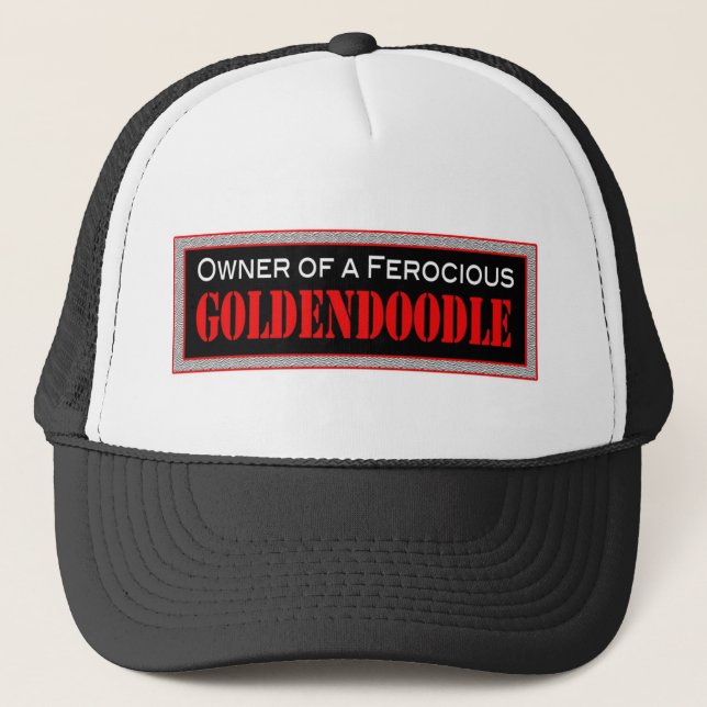 Ferocious Goldendoodle Trucker Hat (Front)