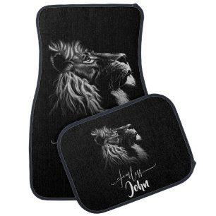 Ferocious Lion Car Floor Mat