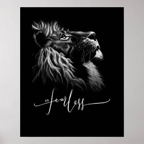 Ferocious Lion  Poster