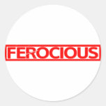 Ferocious Stamp Classic Round Sticker