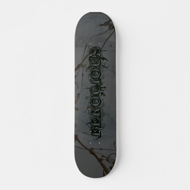 Ferocious Street Paint Skateboard (Front)