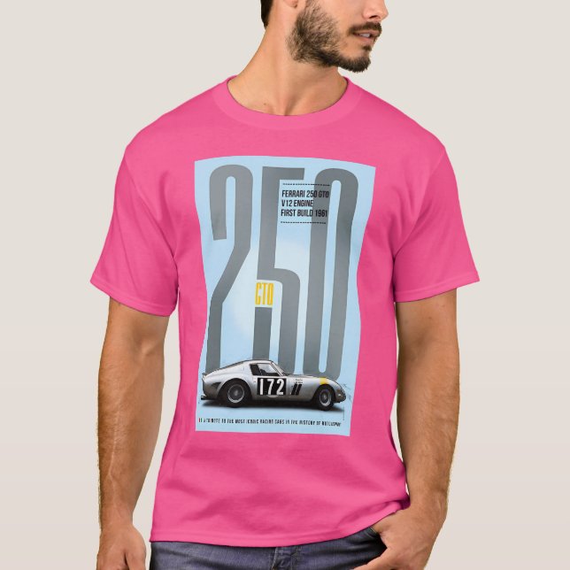 Ferrari 250Gto Silver Tribute T-Shirt (Front)