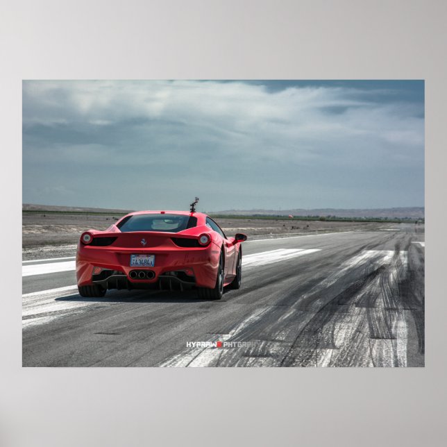 Ferrari 458 Italia Ready to Race Poster (Front)