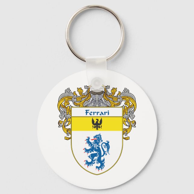 Ferrari Coat of Arms (Mantled) Keychain (Front)