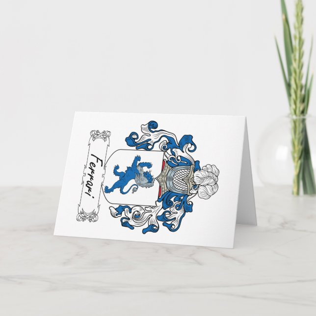 Ferrari Family Crest Card (Front)