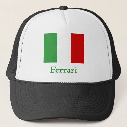 Ferrari Italian Flag Trucker Hat
