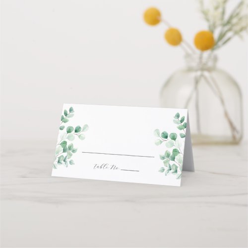 Ferras Greenery Wedding Place Card