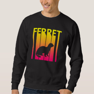 Ferret Animal Retro Costume Sweatshirt
