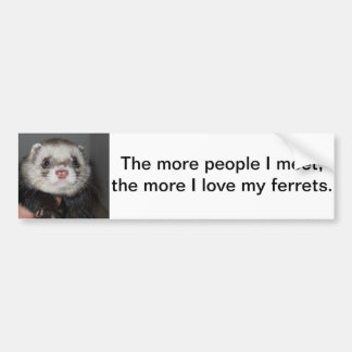 Ferret Bumper Sticker