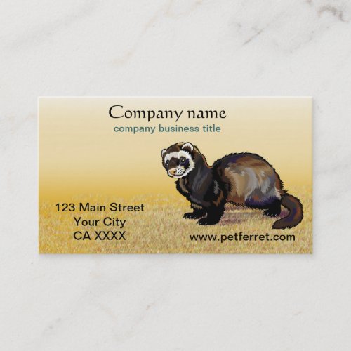ferret business card
